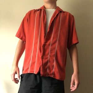 Vintage Silk Circa 1969 Button-Up Shirt